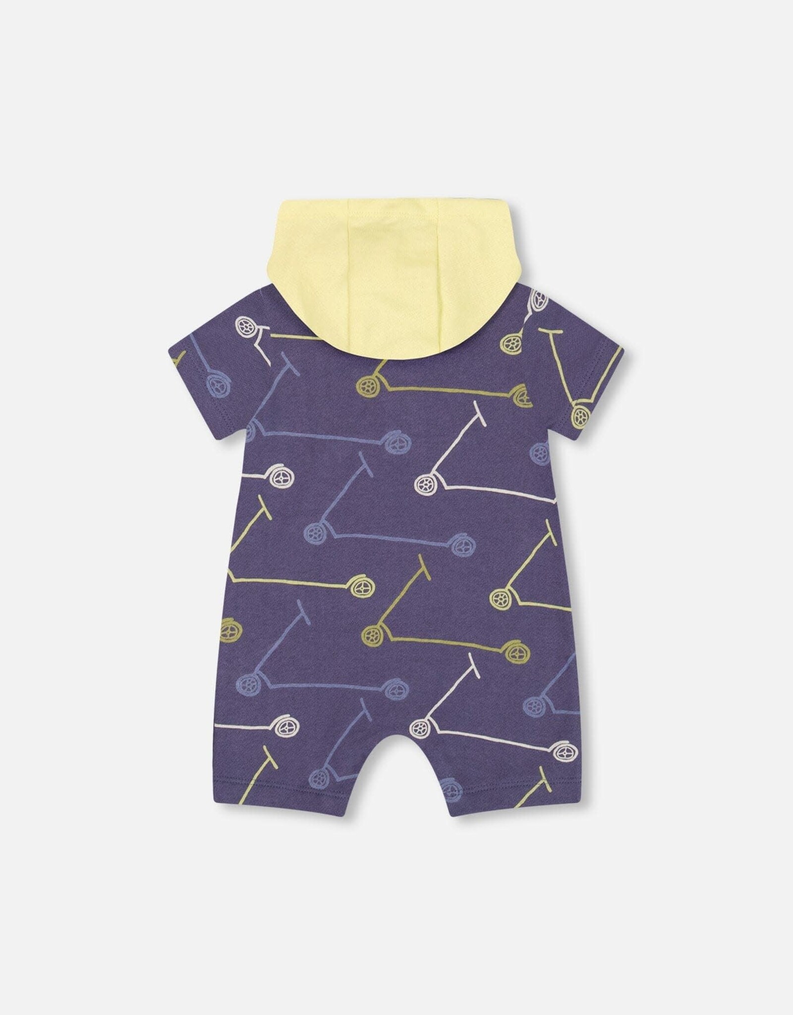 Deux Par Deux Scooters Hooded Romper