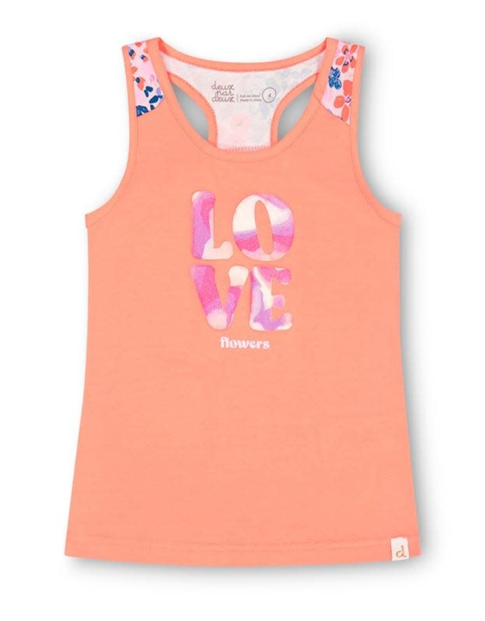 Deux Par Deux Desert Flowers T-Back Top