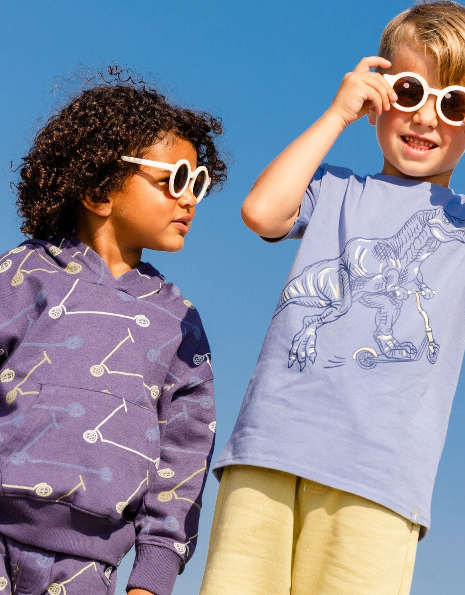 Deux Par Deux Stonewash Print T-Shirt