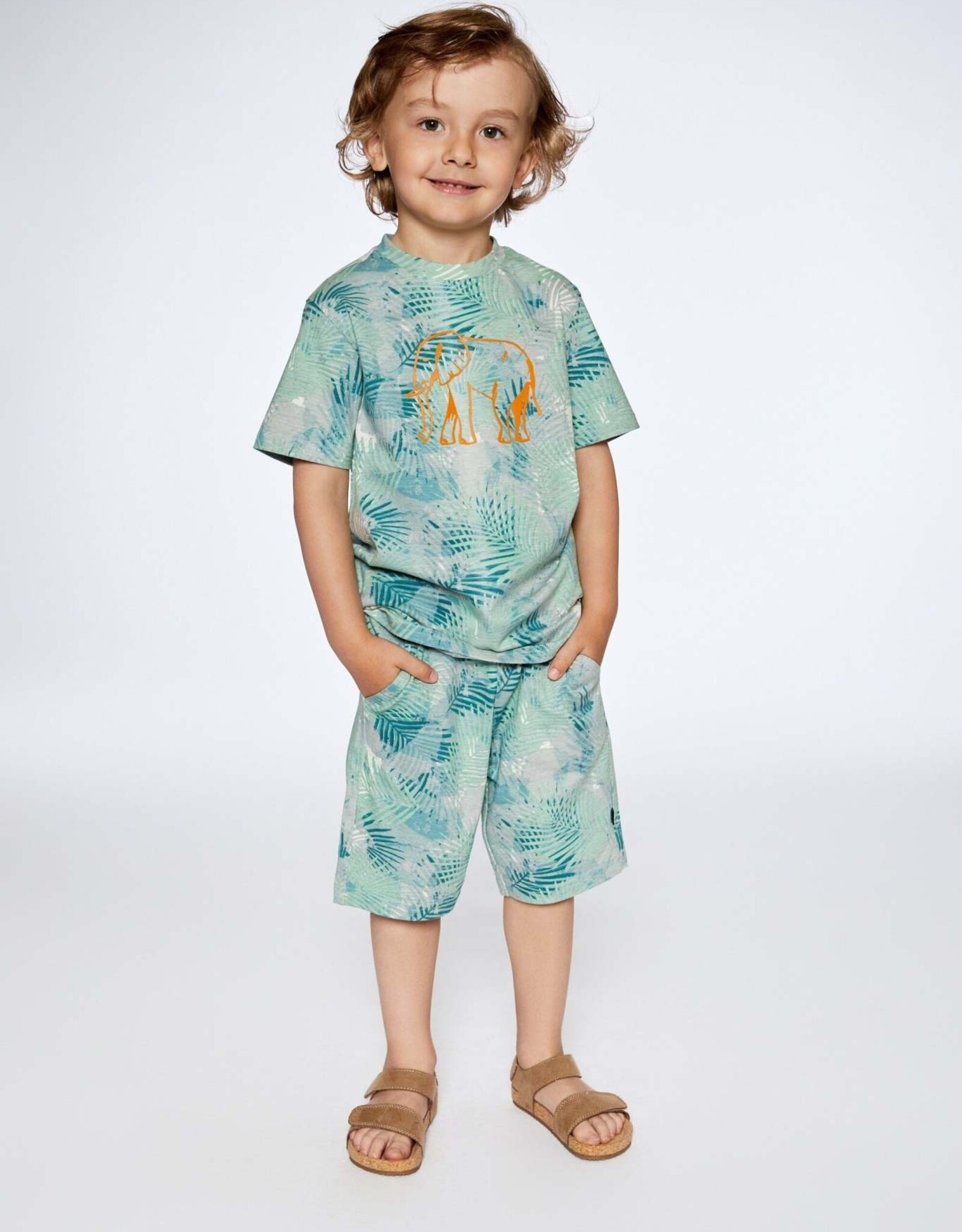 Deux Par Deux Foliage Jungle Short