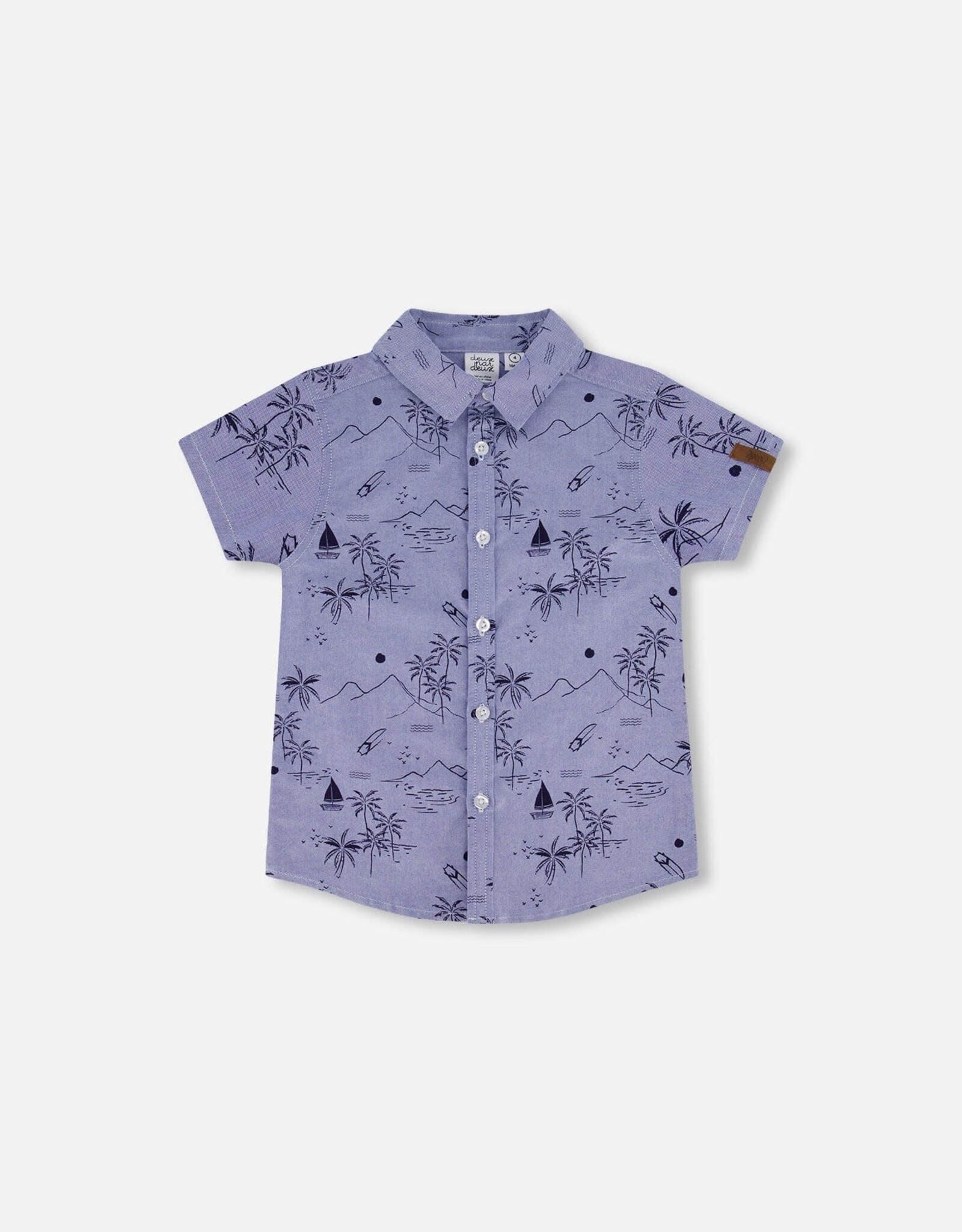 Deux Par Deux Printed Beach Short Sleeve