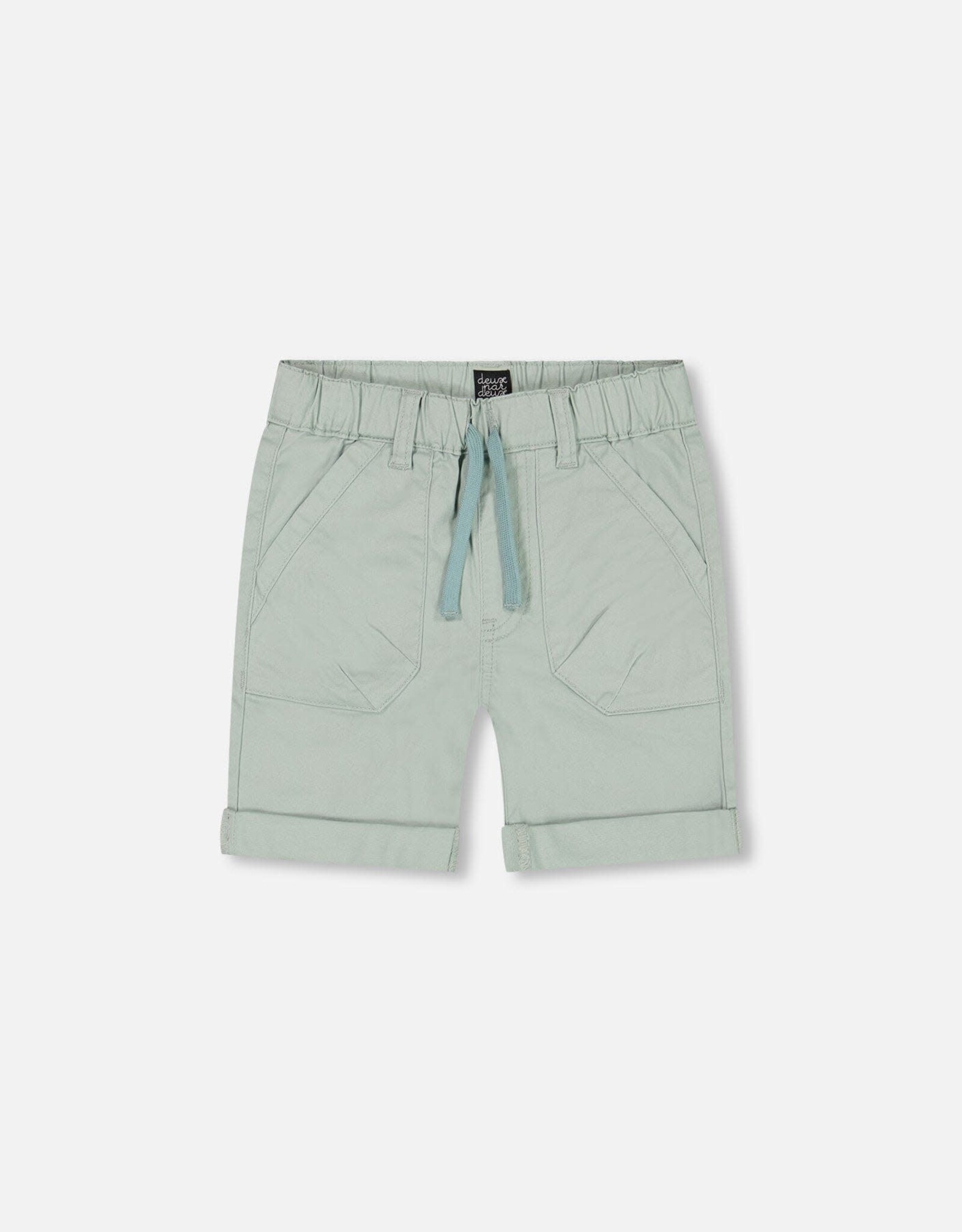 Deux Par Deux Iceberg Green Twill Short