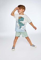 Deux Par Deux Iceberg Green Twill Short