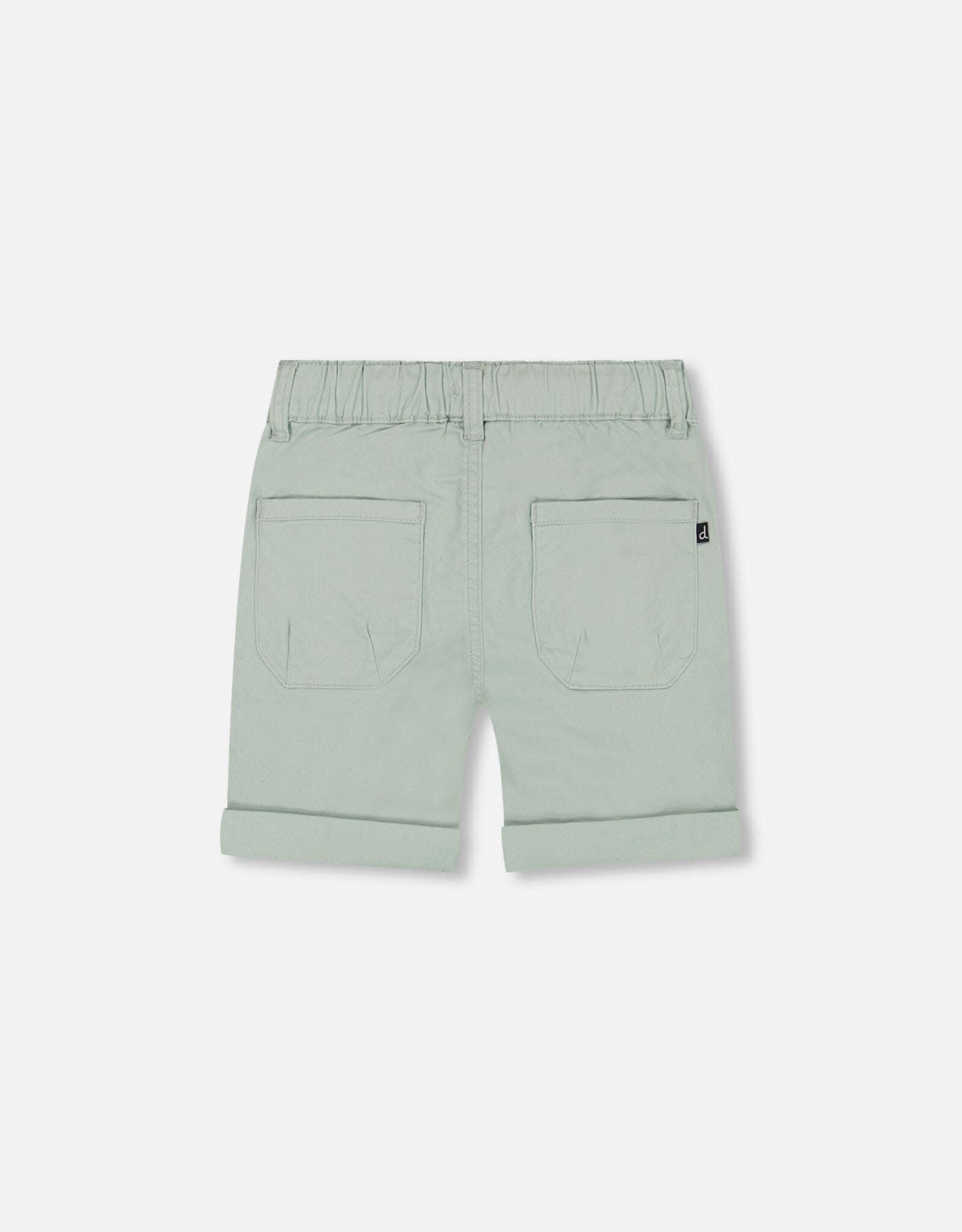 Deux Par Deux Iceberg Green Twill Short