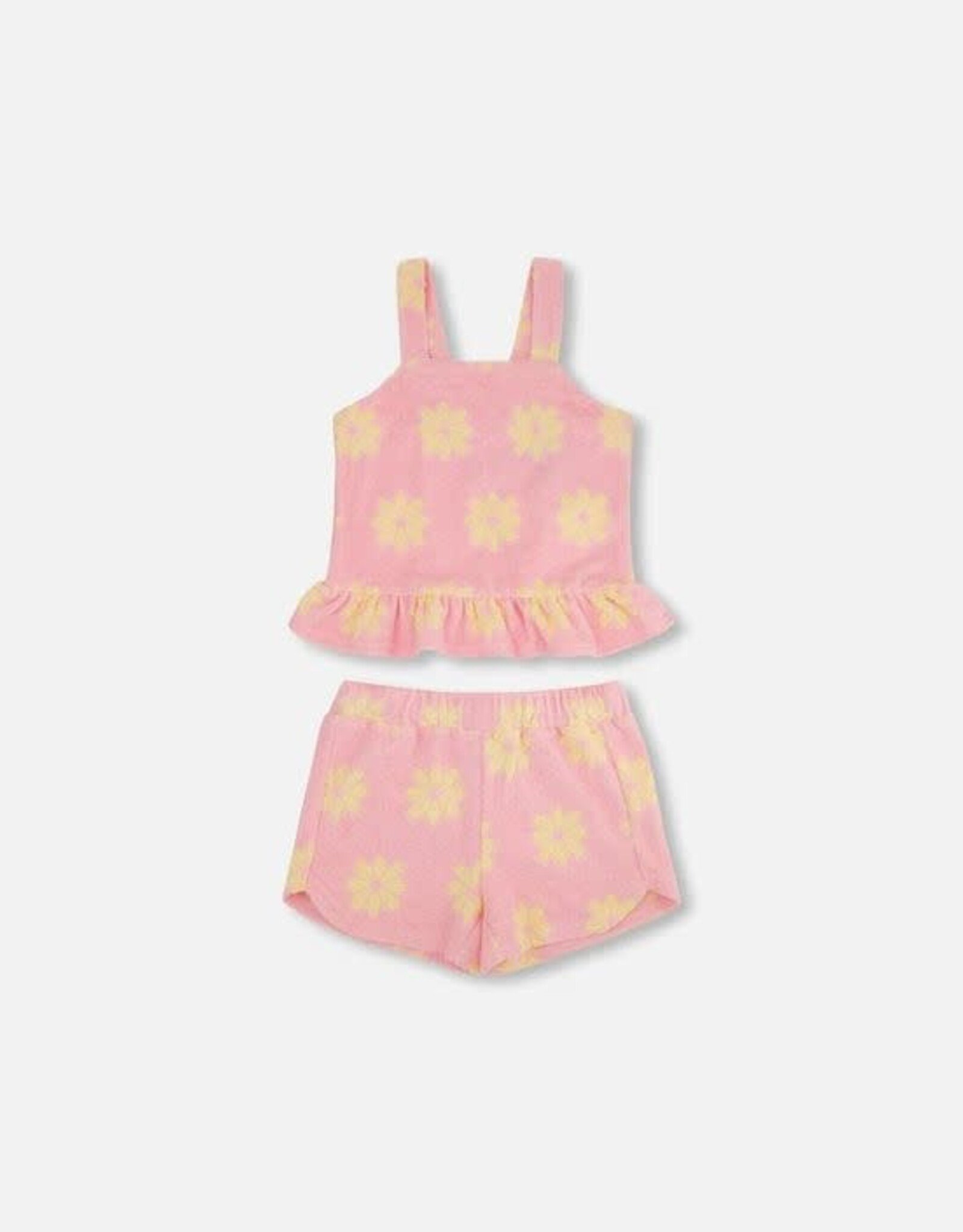 Deux Par Deux Candy Pink Tank/Short Set