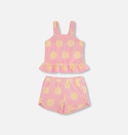 Deux Par Deux Candy Pink Tank/Short Set