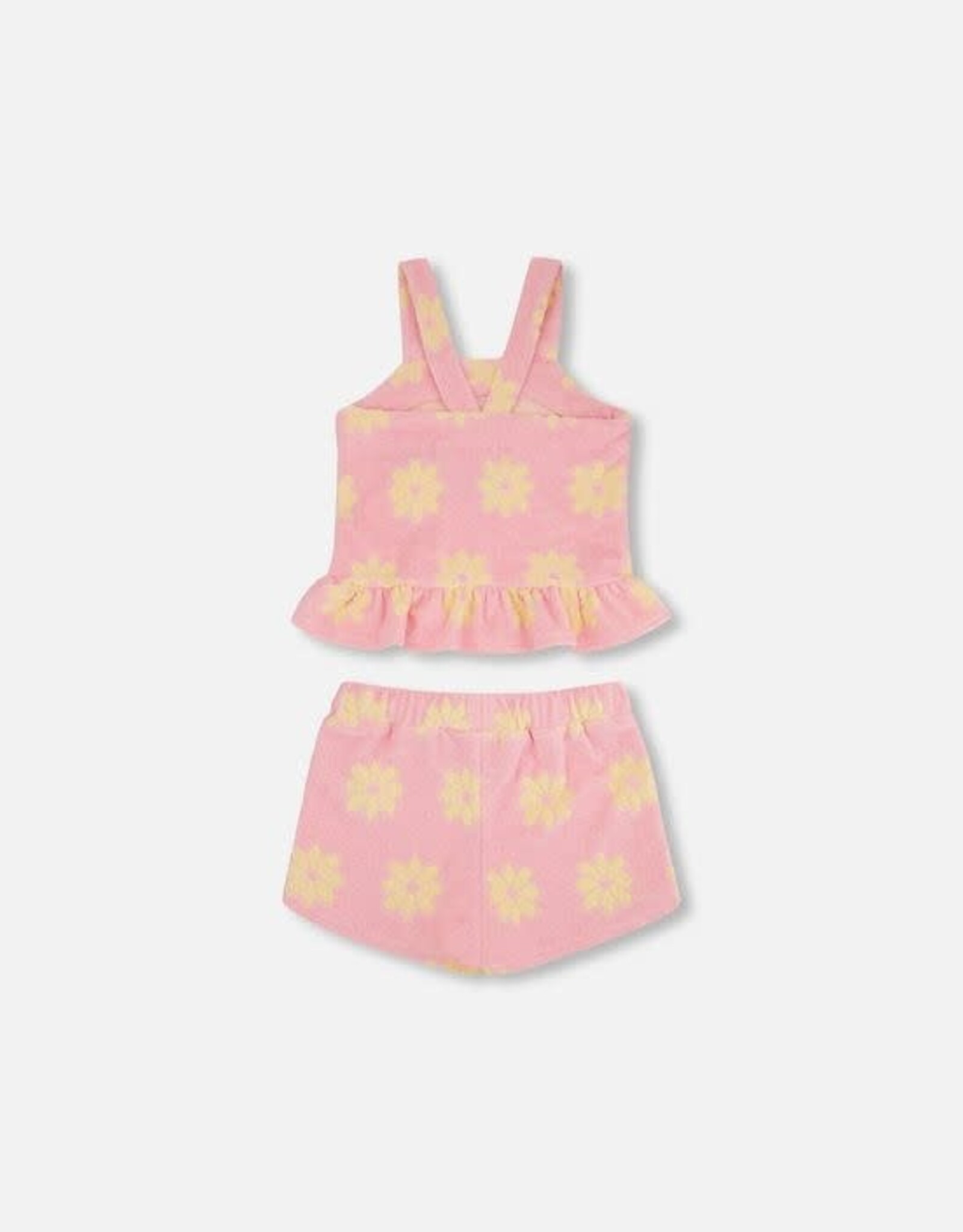 Deux Par Deux Candy Pink Tank/Short Set