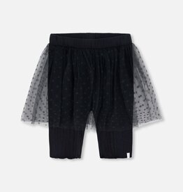 Deux Par Deux Anthricite Biker Mesh Skirt