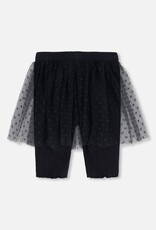 Deux Par Deux Anthricite Biker Mesh Skirt