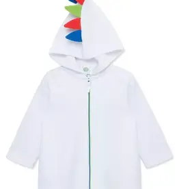 Little Me Dino-spike Terry Robe Cover-up
