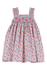 Casero RWB Floral Strappy Smocked Dress