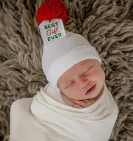 ilybean Nursery Beanie - White Best Gift Ever
