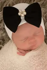 ilybean Nursery Beanie - Bea Black Bow Hat
