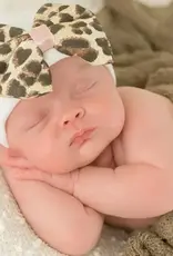 ilybean Nursery Beanie - Lux Leopard Bow