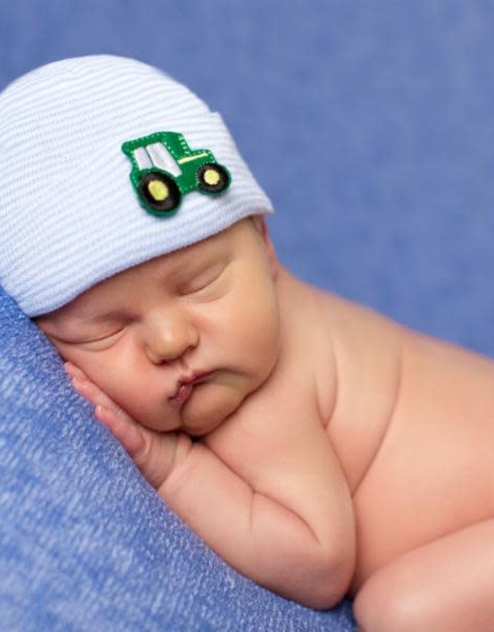 ilybean Nursery Beanie: Striped Tractor