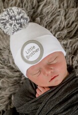 ilybean Grey/White Little Brother Mixed Pom