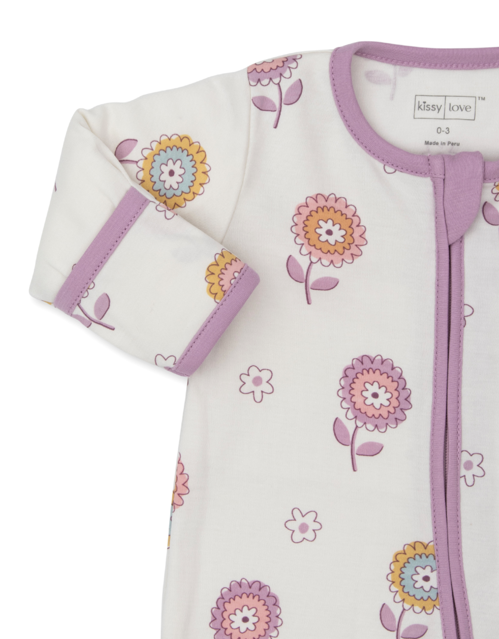 Kissy Kissy Pretty Blossoms Zip Footie