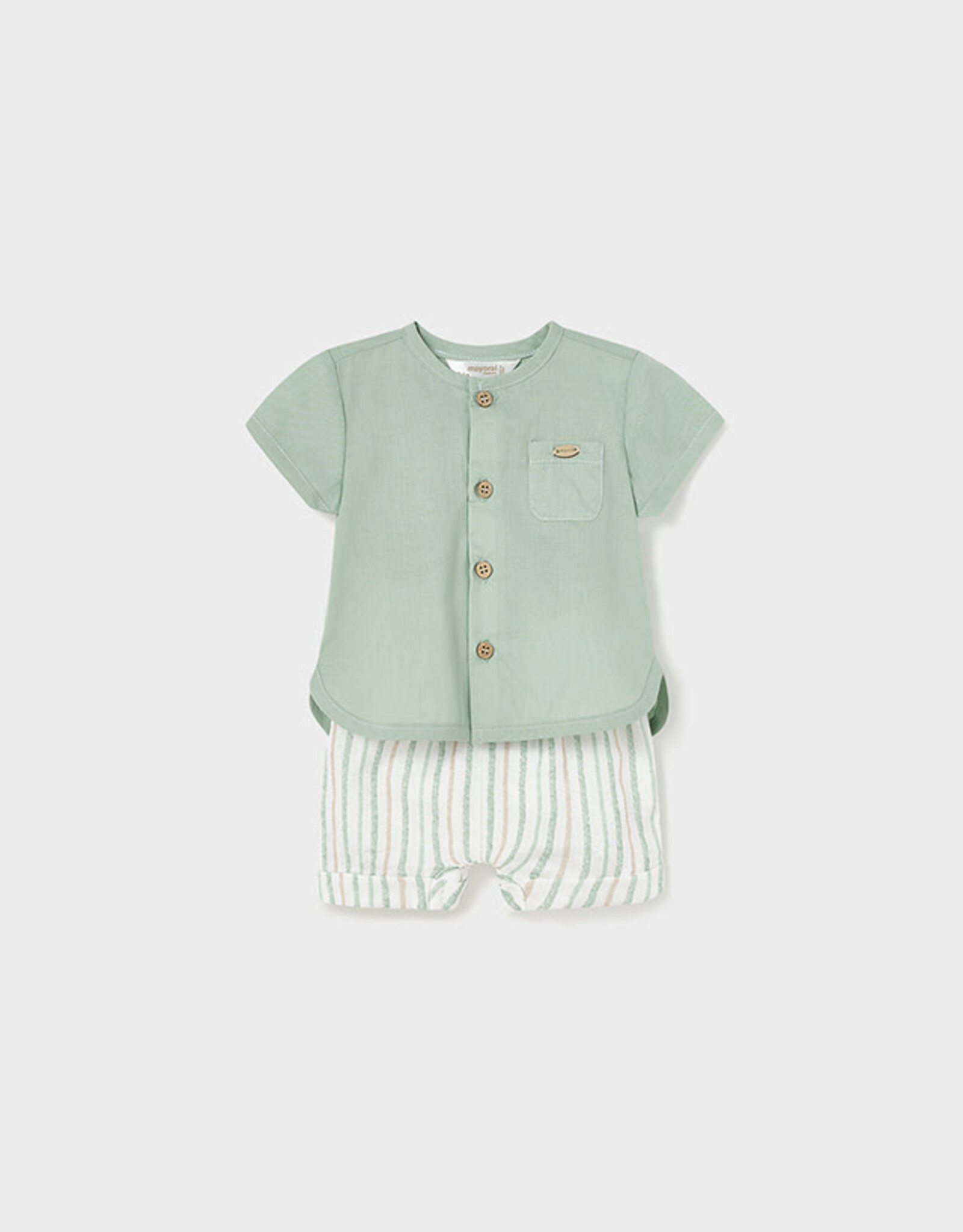 Mayoral Aqua Green Flat Short Set