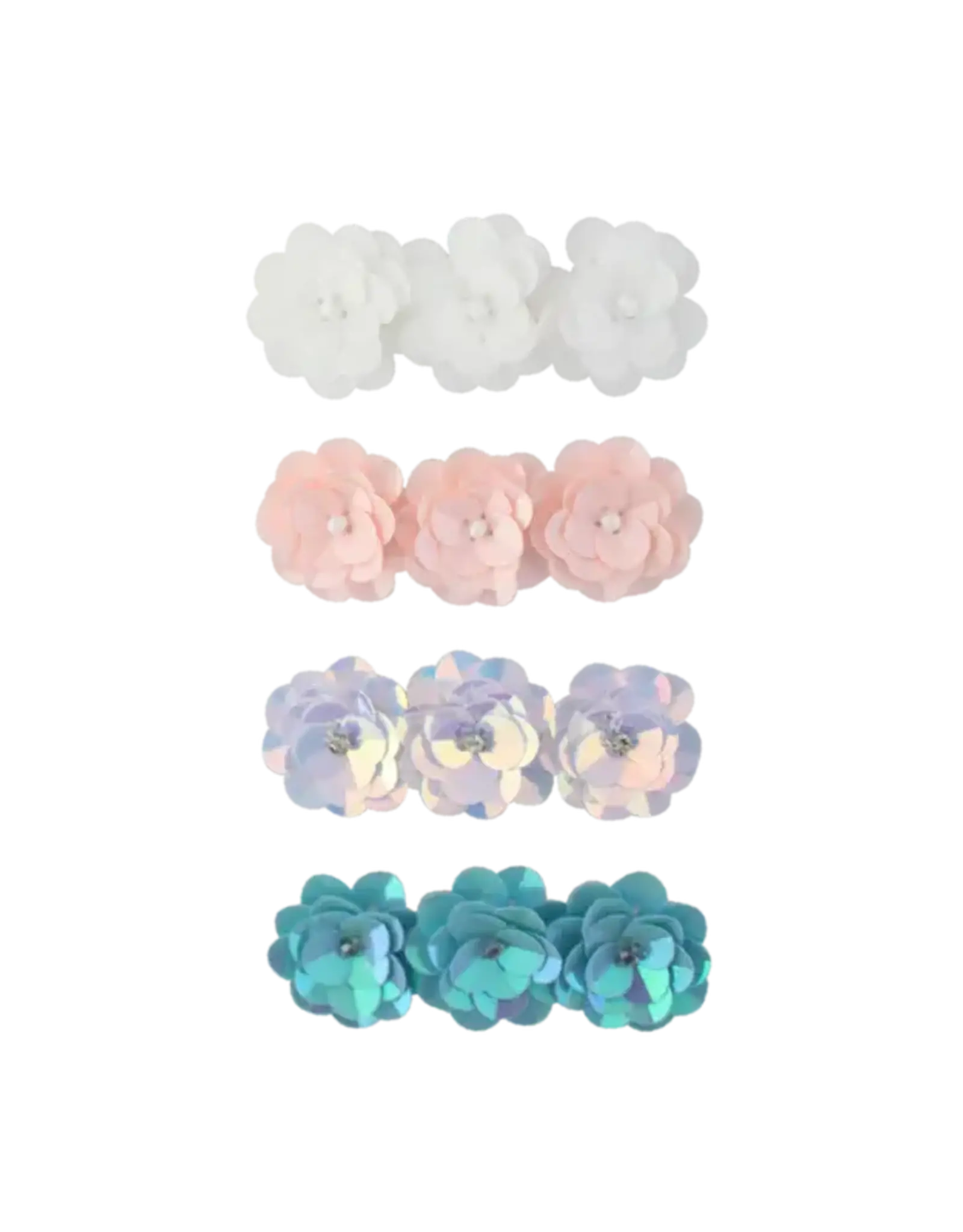 Bows Arts Sequin Flower Clips