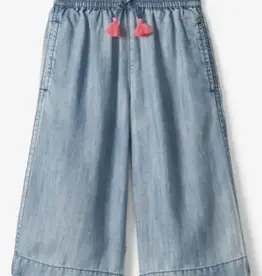 Hatley Blue Washed Cropped Culottes