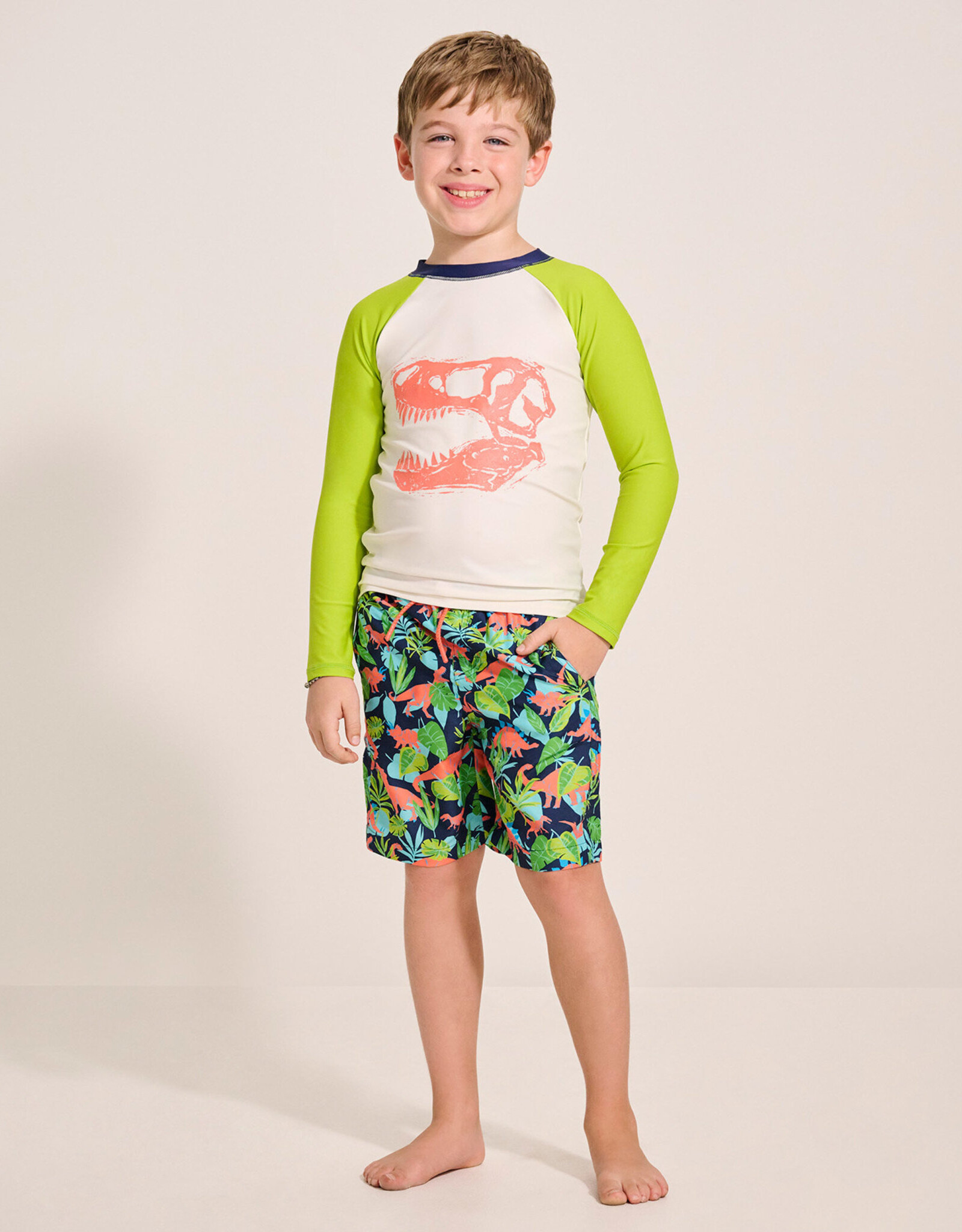 Hatley Dino Skull Long Sleeve Rashguard