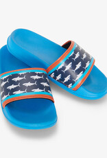 Hatley Printed Sharks Slide On Sandals