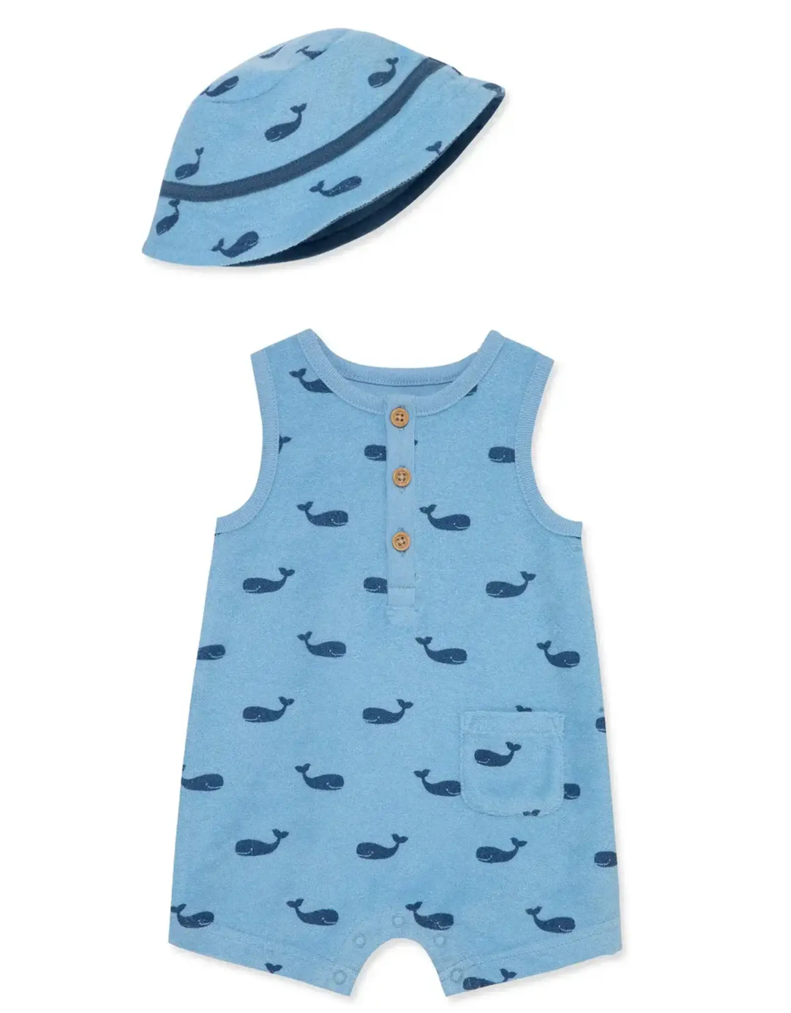 Little Me Whale Terry Set