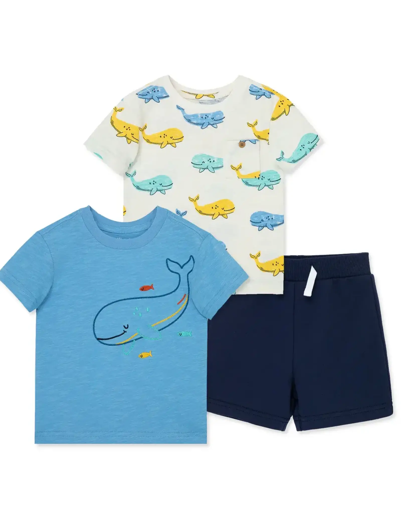 Little Me Playful Whales 3pc Set