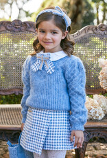 Abel & Lula Cerulean Houndstooth Pant Skirt