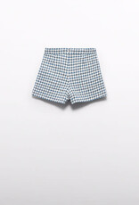 Abel & Lula Cerulean Houndstooth Pant Skirt