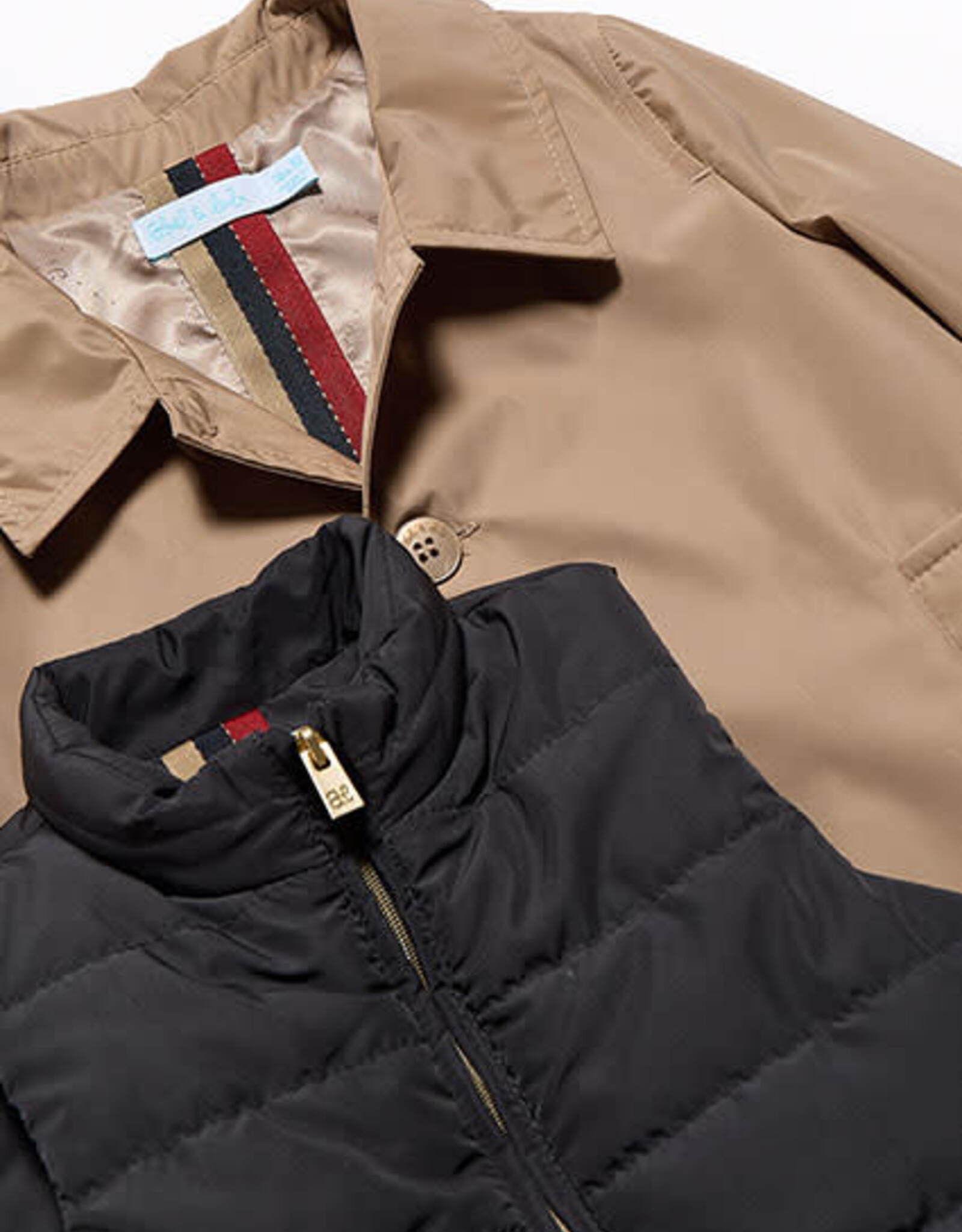 Abel & Lula Boys Camel Trench Coat w/ interior vest