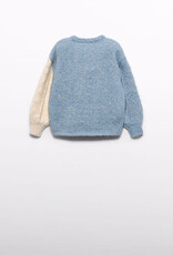Abel & Lula Cerulean Heart Sweater