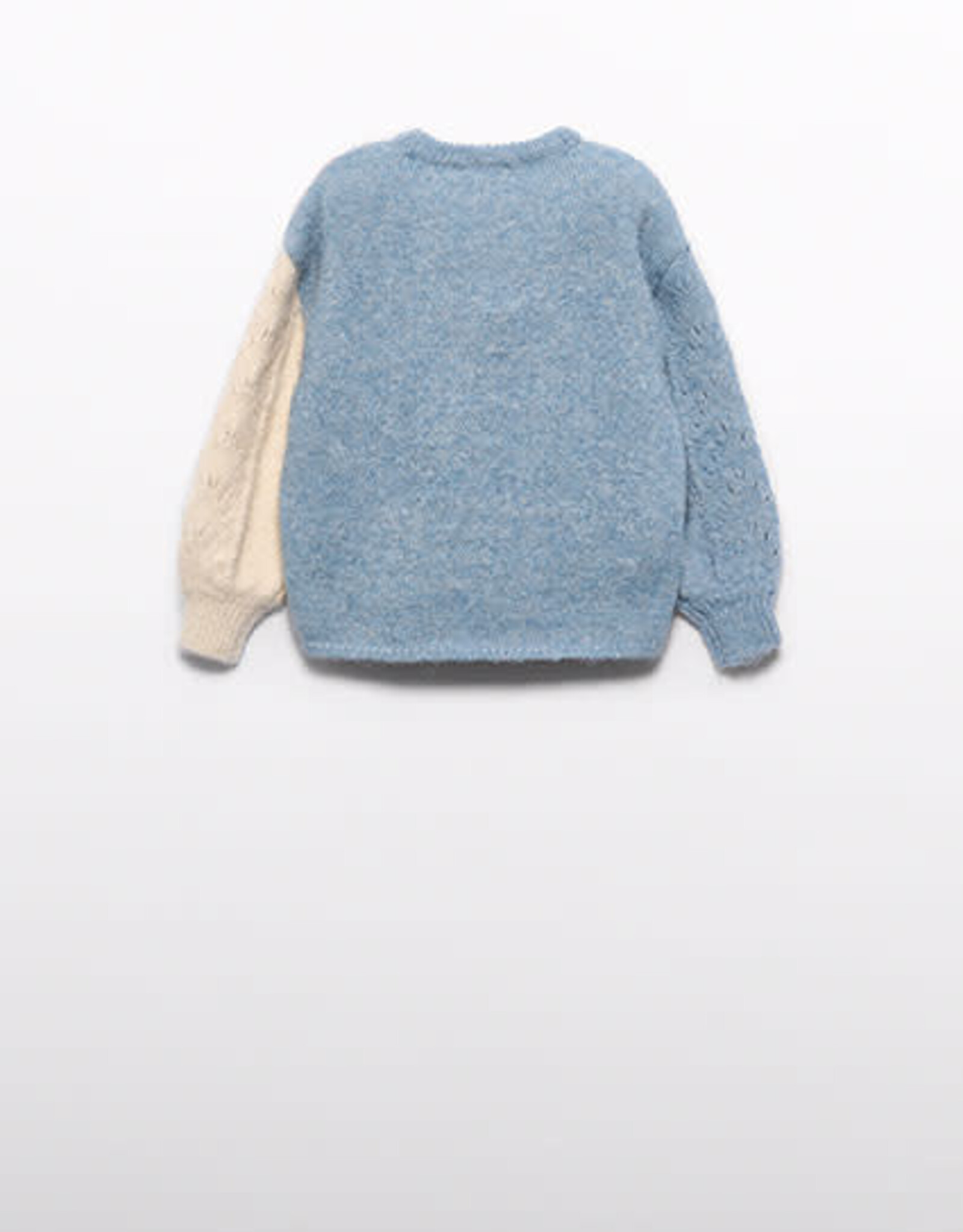 Abel & Lula Cerulean Heart Sweater