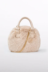 Abel & Lula Mini Girl Champagne Faux-fur handbag