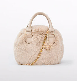Abel & Lula Mini Girl Champagne Faux-fur handbag