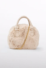 Abel & Lula Mini Girl Champagne Faux-fur handbag