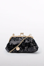 Abel & Lula Black Sequens Clutch
