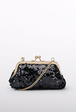 Abel & Lula Black Sequens Clutch