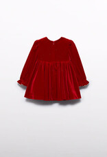 Abel & Lula Red Velvet Toddler Holiday Dress