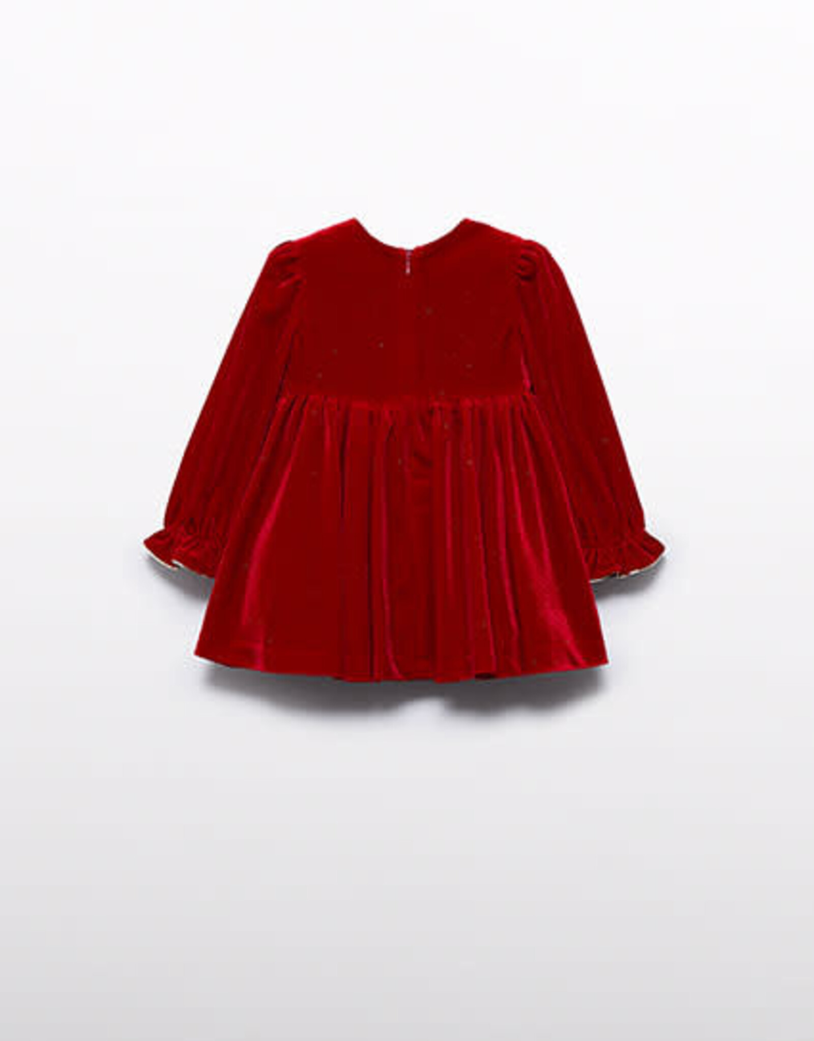 Abel & Lula Red Velvet Toddler Holiday Dress