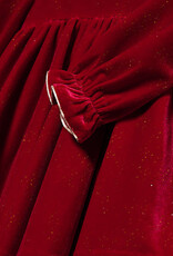 Abel & Lula Red Velvet Toddler Holiday Dress