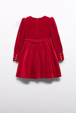 Abel & Lula Red Velvet Girls Holiday Dress