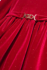 Abel & Lula Red Velvet Girls Holiday Dress