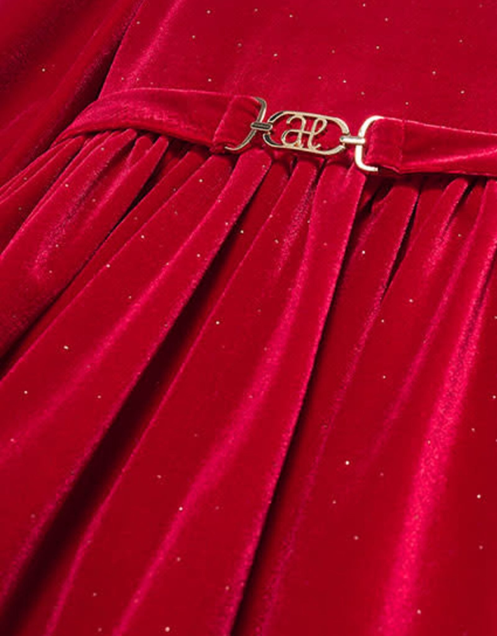 Abel & Lula Red Velvet Girls Holiday Dress