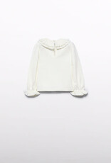 Abel & Lula Cream Pleated Long Sleeve Shirt