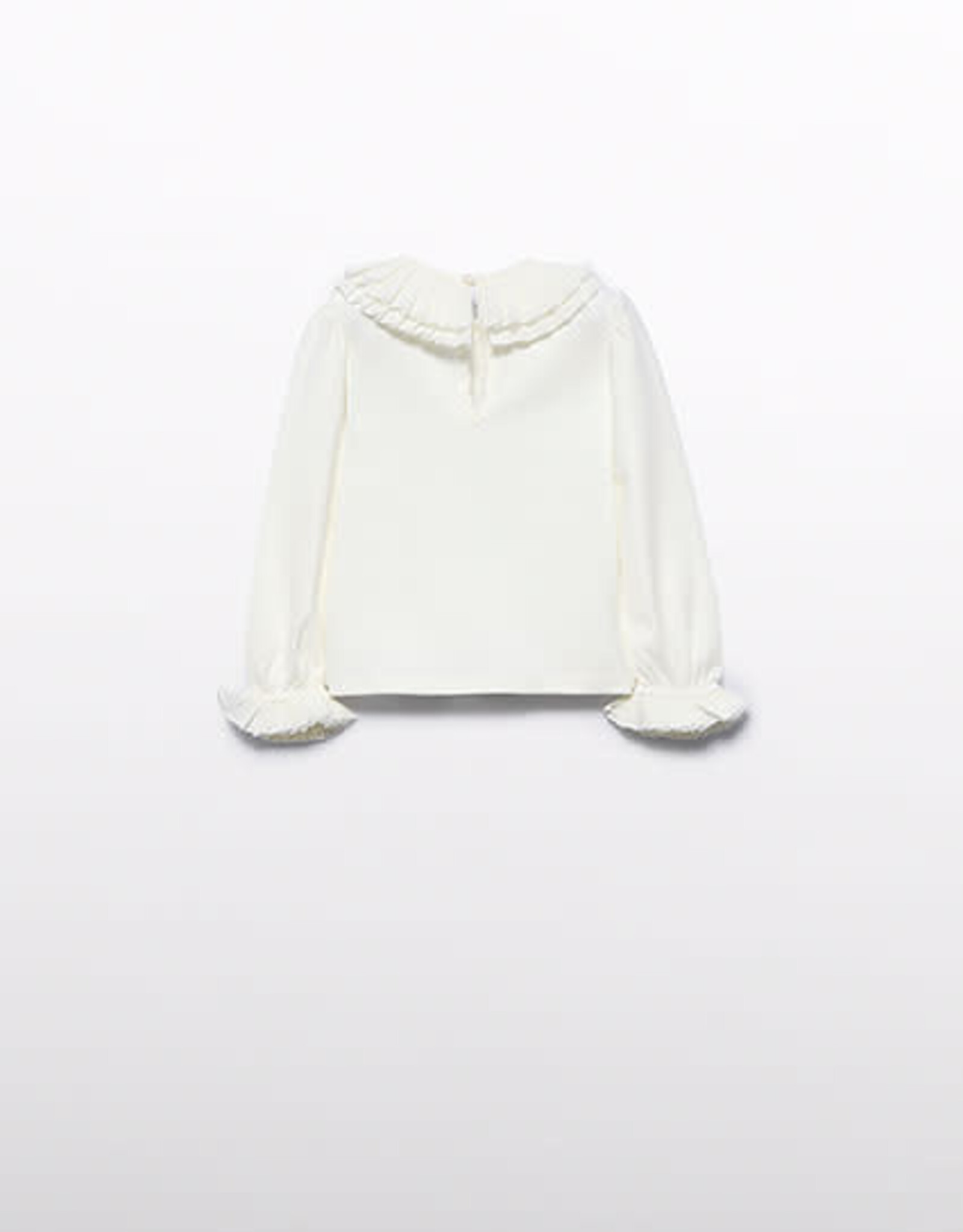 Abel & Lula Cream Pleated Long Sleeve Shirt