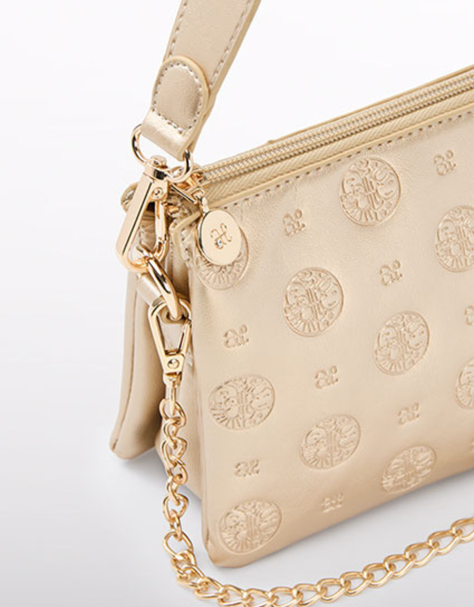 Abel & Lula Mini Girl A&L Logo Handbag - Golden