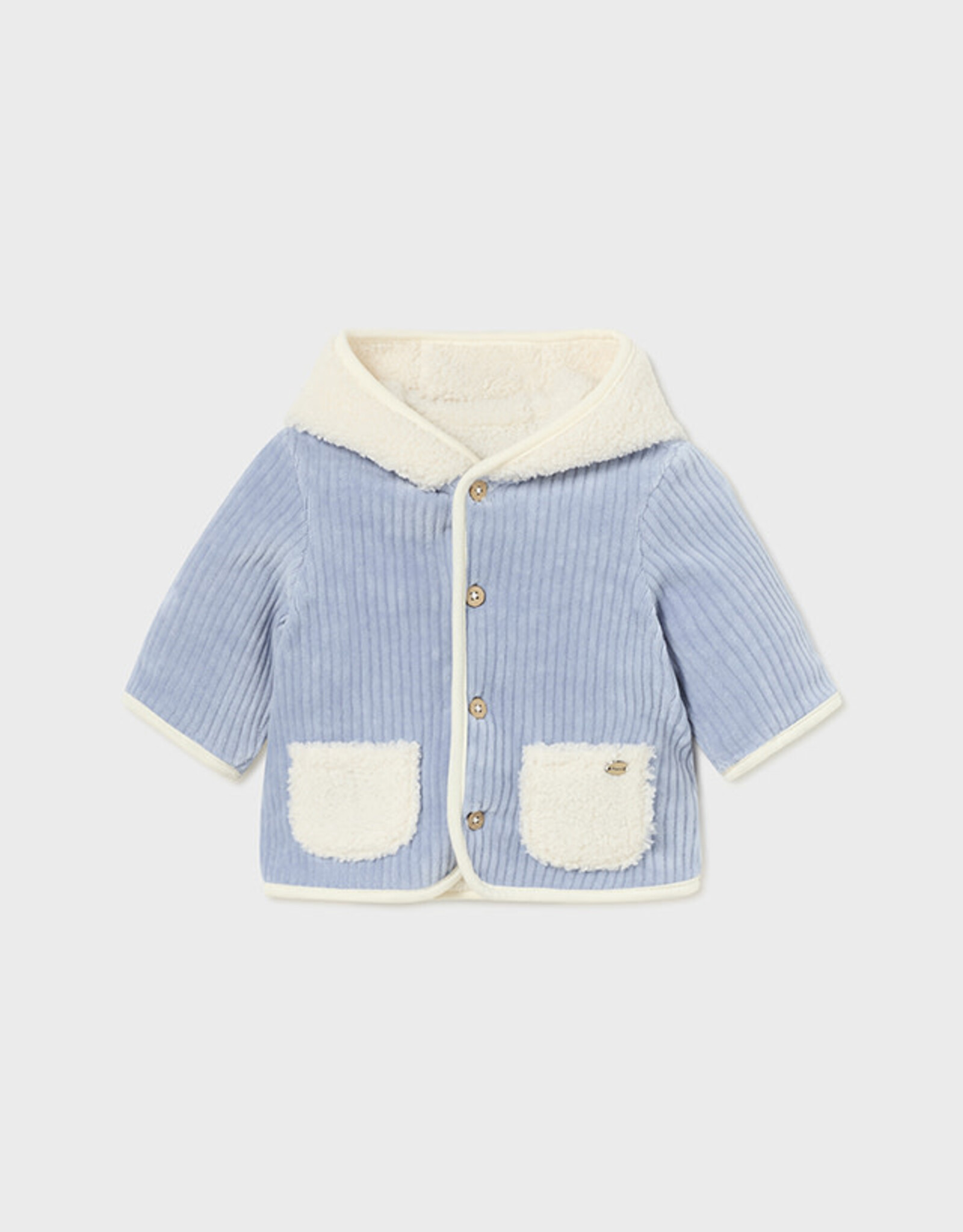 Mayoral Sky Reversible Shearling Coat - Baby