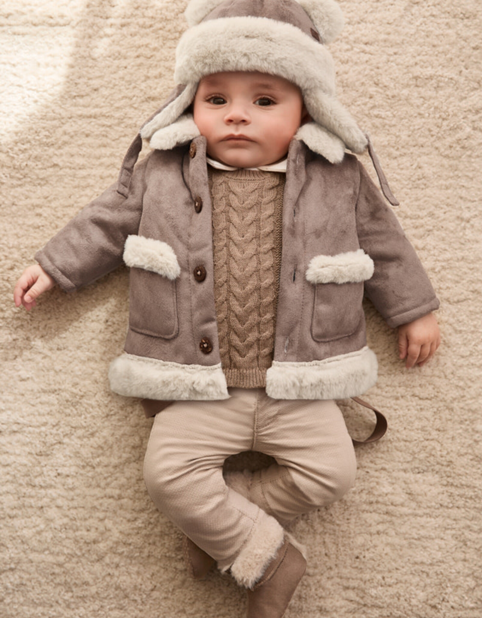 Mayoral Double Faced Coat in Cinammon