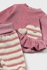 Mayoral Pink Striped Leg Warmer Set